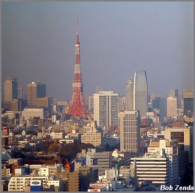 Tokyo Tower & skyline from Shinagawa